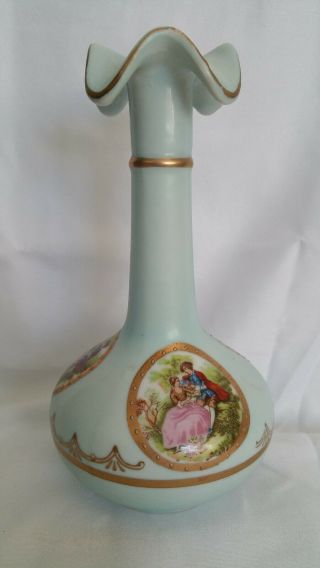 Antique Vintage Royal Vienna Porcelain Vase Bee Hive Mark