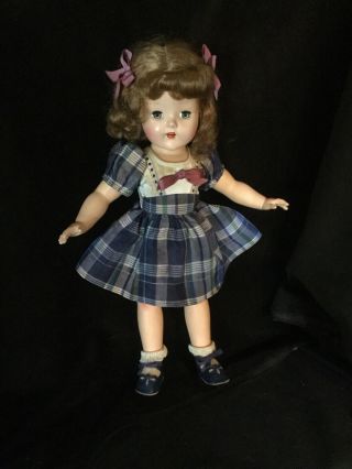 Vintage 15 1/2” Hard Plastic Horsman Cindy Doll 170 Made In Usa