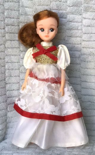 Vintage Takara Doll Third Generation Rika - Chan Licca Dress Tnt Waist