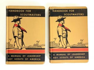 Handbook For Scoutmasters Vol 1 & 2 1940 - 1941 5th & 6th Printing Bsa Boy Scout