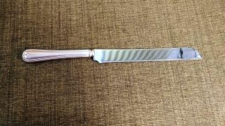 Gorham Heritage 12.  5 " Silverplate Silver Plate Cake Knife Stainless Blade Italy
