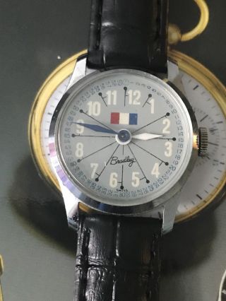 Vintage Bradley 1963 Time Teacher Wristwatch Strap Hand - Winding