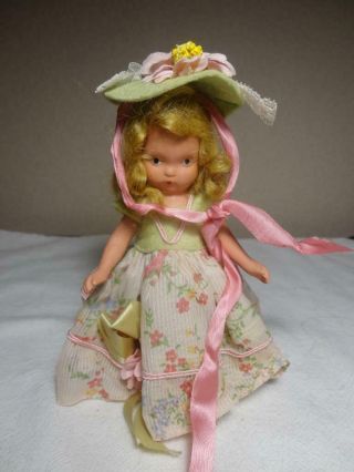 Nasb Nancy Ann Storybook Doll Little Bo Peep 153 W/original Stand