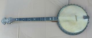 Antique Leedy Solo Tone Four String Banjo Or Restoration