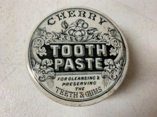 Gargoyle Design Cherry Tooth Paste Pot Lid And Base -