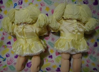 1985 Cabbage Patch Kids Twin Girls Lemon Ponies/Blue Eyes HM2 P Factory 2