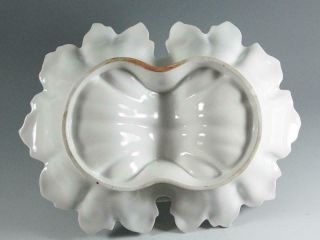 Antique C.  T.  Tielsch Germany Porcelain Divided Serving Dish / Bowl 4