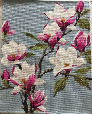 Pretty Vintage Hand Done Penelope Tapestry Magnolia