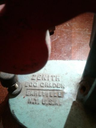 Antique ZENITH Egg Grader Scale Cast Iron Vtg Country Kitchen Farm Decor NY 4