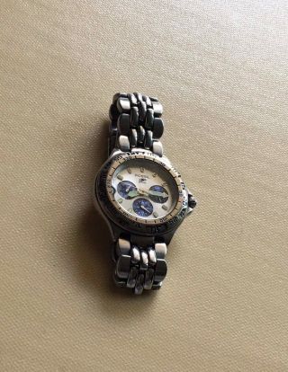 Fossil Blue Men’s Quartz Chronograph Watch BQ - 8775 Silver Tone 50 m - WR Running 5
