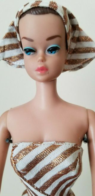 Vintage 0870 Barbie Fashion Queen Doll W/ Wig Set 1964 Mattel Owner