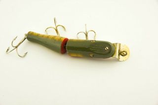 Vintage Lucky Strike Jointed Pikie Antique Fishing Lure ET43 3