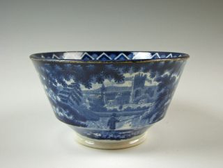 Antique Dark Blue Staffordshire Waste Bowl