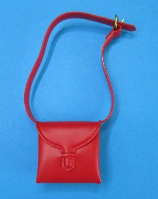 Vintage Barbie Francie - Check - Mates 1259 Red Shoulder Bag Purse