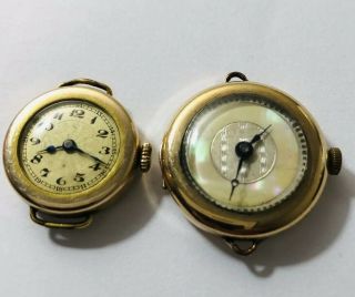 Antique Art Deco 9 Ct Gold Filled Ladies Wrist Watches