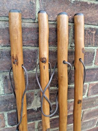 Large Hiking Walking Stick/cane Solid Thick Chestnut Wood Farmers Walking Sticks