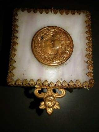 Decorative Vintage Jewellery Treasure Trinkets Chest Box Antique Square