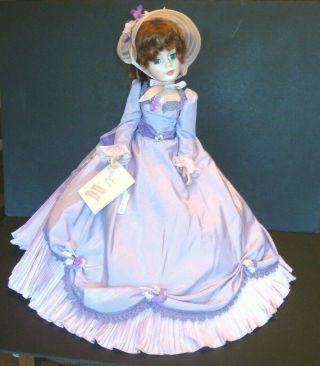 Vtg Madame Alexander Agatha Portrait Doll Purple Gown Dress Cissy Size Sleep Eye