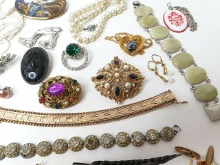 Antique or Vintage Mixed Costume Jewellery Jewelry Bundle Car Boot Brooches 5