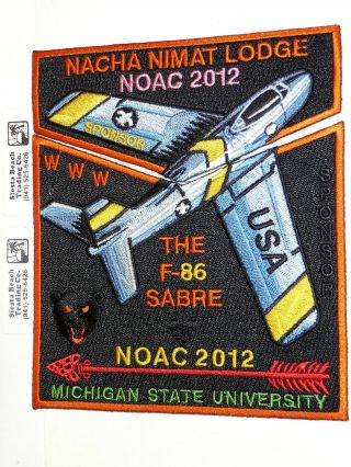 Oa 86 Nacha Nimat,  Org Bdr,  Noac 2012,  F - 86 Sabre,  2 Part,  Hudson Valley,  Nooteeming