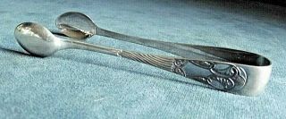 Art Nouveau Solid Silver Sugar Tongs ⚓ 1913 By Thomas Willmore