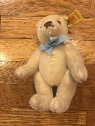 Small Vintage Miniature Mohair Jointed 5 - Inch Teddy Bear
