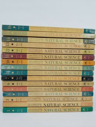 The Golden Book Encyclopedia Of Natural Science Complete Set Vintage Antique