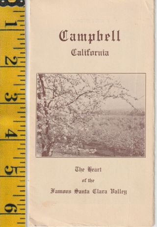 Vintage Circa 1922 Campbell,  California Promo Brochure