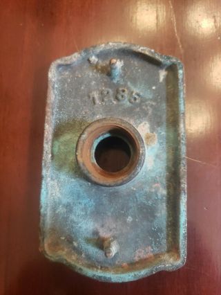 Vintage Polished Brass Elevator Button Plate 2