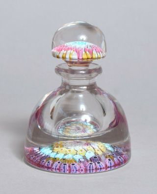 A Wonderful Large Antique 19thc Glass Paperweight Inkwell