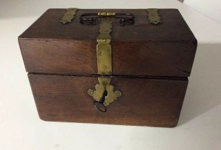 Antique 17th Century Walnut Veneered Box. 2