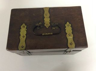 Antique 17th Century Walnut Veneered Box. 6