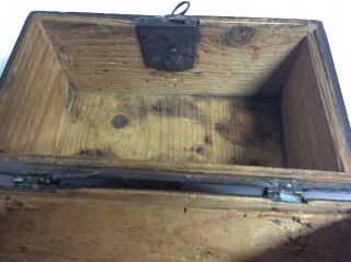 Antique 17th Century Walnut Veneered Box. 8