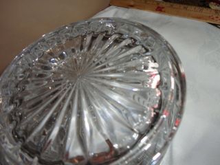 VINTAGE HEAVY LEAD CRYSTAL GLASS CANDY COOKIE JAR CANISTER WITH LID 8