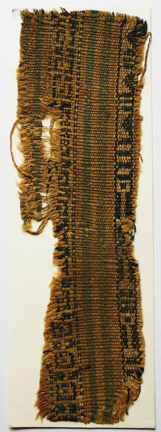 12 - 13c Antique Textile Fragment - Dyeing And Weaving,  Kilims,  Loop Weave