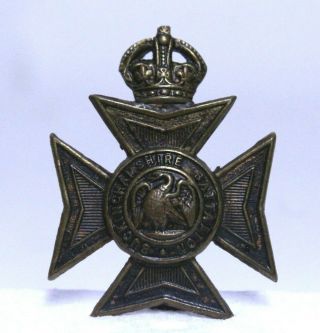 Antique Wwi Wwii Buckinhamshire Battalion Hat Cap Badge