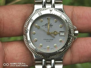 Mido Ocean star 8257 Diver ' s 200M Quartz Men ' s watch vintage Swiss Made 2