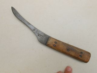 Antique I Wilson Trade Era Carbon Steel Skinning Knife Heavily Sharpened