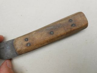 Antique I Wilson Trade Era Carbon Steel Skinning Knife Heavily Sharpened 4