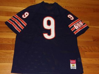 Vintage Sand - Knit Chicago Bears Jim Mcmahon Football Jersey Mens Xl Cond.