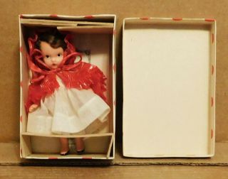 Vtg Nancy Ann Story Book Doll 116 Little Red Riding Hood Went Thru The Woods Nm