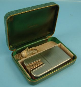 Vtg Antique Early Sonotone Model 925 Vacuum Tube Hearing Aid W/ Box