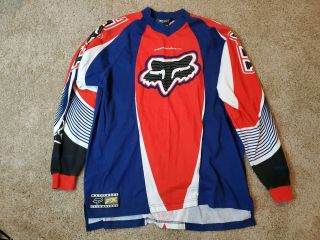 Vintage Fox Racing Motocross Jersey Size Xl