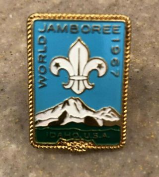VINTAGE 1967 BOY SCOUT World Jamboree Idaho Lapel,  Hat,  Tie Tac Pin 4