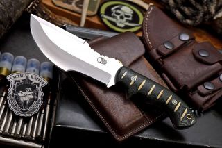 Cfk Handmade D2 Tool Steel Custom - Tracker Bushcraft Camping Hunting Blade Knife