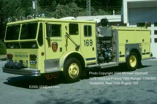 Hartsdale Ny E169 1976 Ward La France Pumper Fire Apparatus Slide