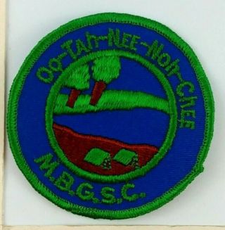 Moccasin Bend Council Girl Scout Patch Oo - Tah - Nee - Noh - Chee Camp Among Big Pines