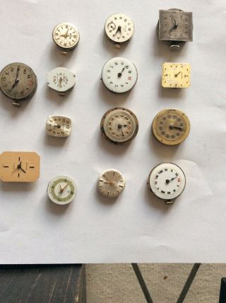 Vintage Watch Movements Spares,  Montine,  Avia,  Nelson Q&q And Others