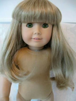 Vintage American Girl Doll Blonde Hair Green Eyes Pleasant Company Artist Mark