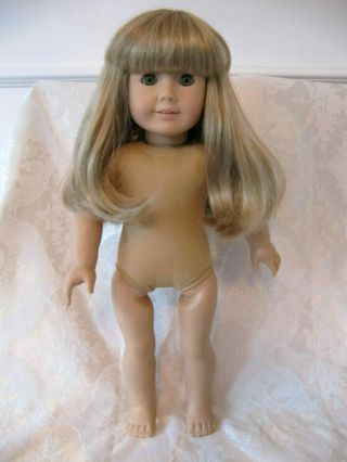 Vintage American Girl Doll BLONDE HAIR GREEN EYES Pleasant Company Artist Mark 2